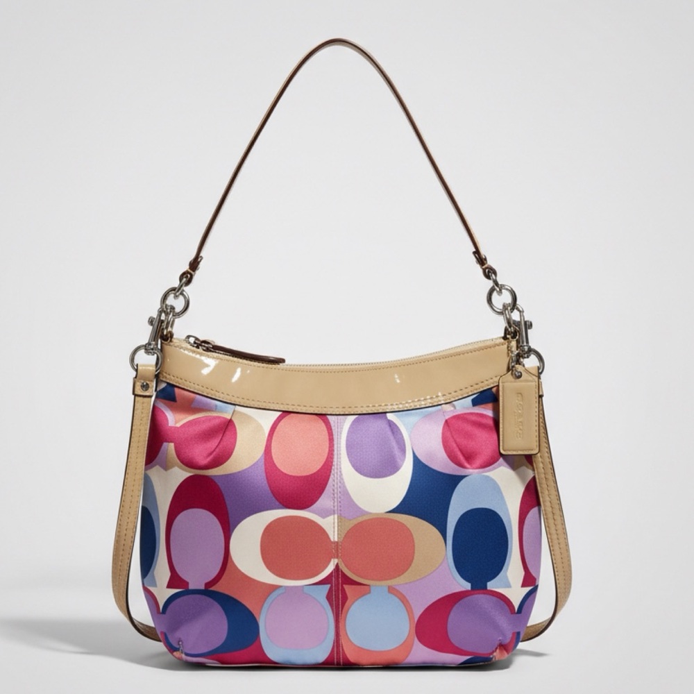 Coach signature Soho scarf convertible handbag